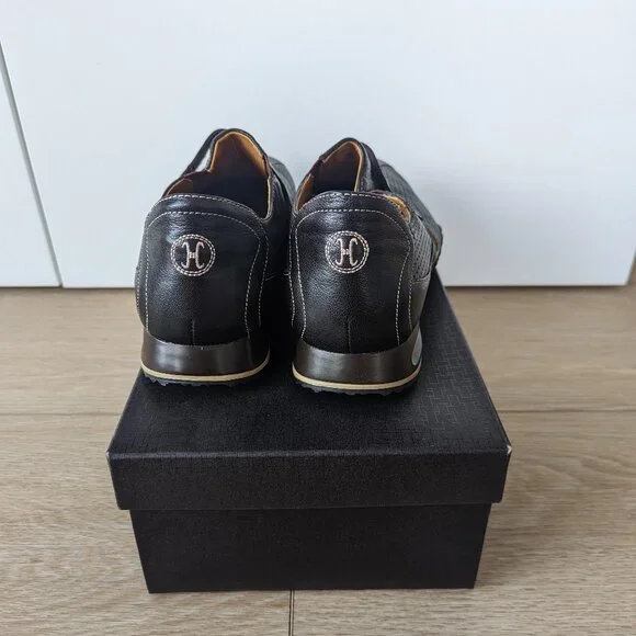 Cole Haan Air Estadio Strap II Leather Shoes – Dark Brown, Men's 9 - Picture 4 of 14